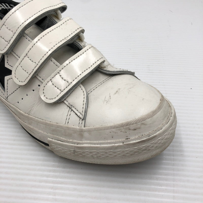 【中古品】【メンズ】 CONVERSE コンバース ONE STAR J V-3 日本製 ワンスター スニーカー 靴 163-261005-na-50-tagh サイズ：9.5 カラー：WHITE 万代Net店