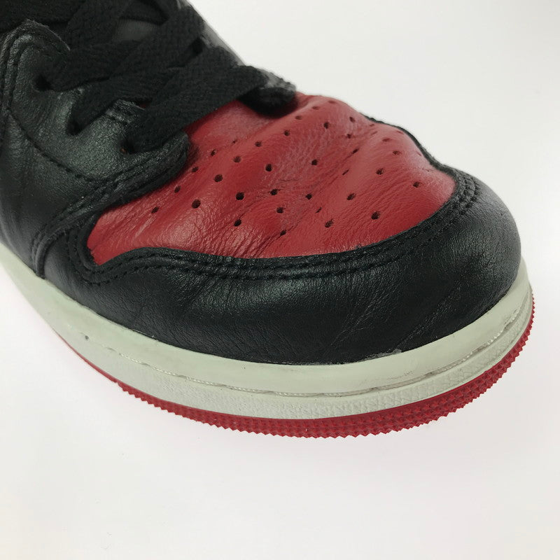 【中古品】【メンズ】 NIKE ナイキ AIR JORDAN 1 RETRO LOW OG IW6276-001 エアジョーダン 1 レトロ ロー スニーカー 靴 160-261003-na-20-tagh サイズ：28cm US 10 カラー：BLACK/BLACK-VARSITY RED 万代Net店