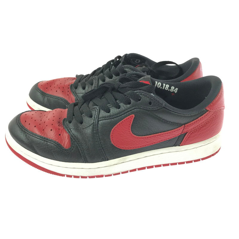 【中古品】【メンズ】 NIKE ナイキ AIR JORDAN 1 RETRO LOW OG IW6276-001 エアジョーダン 1 レトロ ロー スニーカー 靴 160-261003-na-20-tagh サイズ：28cm US 10 カラー：BLACK/BLACK-VARSITY RED 万代Net店