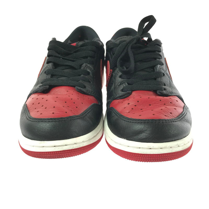 【中古品】【メンズ】 NIKE ナイキ AIR JORDAN 1 RETRO LOW OG IW6276-001 エアジョーダン 1 レトロ ロー スニーカー 靴 160-261003-na-20-tagh サイズ：28cm US 10 カラー：BLACK/BLACK-VARSITY RED 万代Net店