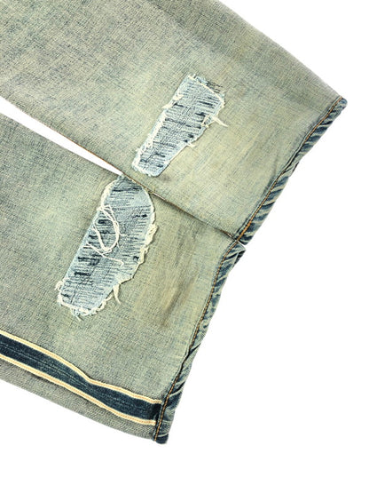 【現状渡し品】【メンズ】 EVIS エヴィス NO.2 DENIM PANTS 2501XX 90S初期 水牛パッチ ナンバー２ デニム パンツ ジーパン ボトムス 156-261002-rt-18-tagh サイズ：W31 L35 カラー：インディゴ 万代Net店