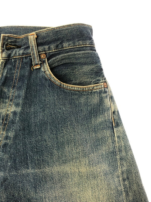 【現状渡し品】【メンズ】 EVIS エヴィス NO.2 DENIM PANTS 2501XX 90S初期 水牛パッチ ナンバー２ デニム パンツ ジーパン ボトムス 156-261002-rt-18-tagh サイズ：W31 L35 カラー：インディゴ 万代Net店