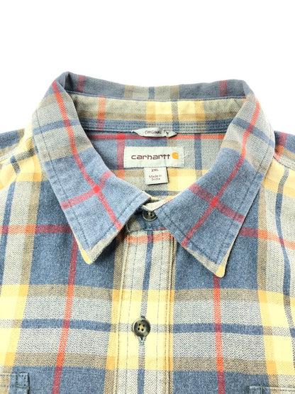 【中古品】【メンズ】 CARHARTT カーハート ORIGINAL FIT HUBBARD L/S PLAID SHIRT 101294 418 チェックシャツ 長袖シャツ 146-261001-na-11-tagh サイズ：2XL カラー：マルチカラー 万代Net店