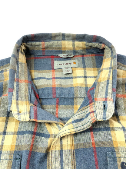 【中古品】【メンズ】 CARHARTT カーハート ORIGINAL FIT HUBBARD L/S PLAID SHIRT 101294 418 チェックシャツ 長袖シャツ 146-261001-na-11-tagh サイズ：2XL カラー：マルチカラー 万代Net店