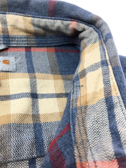 【中古品】【メンズ】 CARHARTT カーハート ORIGINAL FIT HUBBARD L/S PLAID SHIRT 101294 418 チェックシャツ 長袖シャツ 146-261001-na-11-tagh サイズ：2XL カラー：マルチカラー 万代Net店