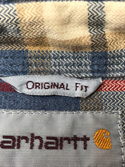 【中古品】【メンズ】 CARHARTT カーハート ORIGINAL FIT HUBBARD L/S PLAID SHIRT 101294 418 チェックシャツ 長袖シャツ 146-261001-na-11-tagh サイズ：2XL カラー：マルチカラー 万代Net店
