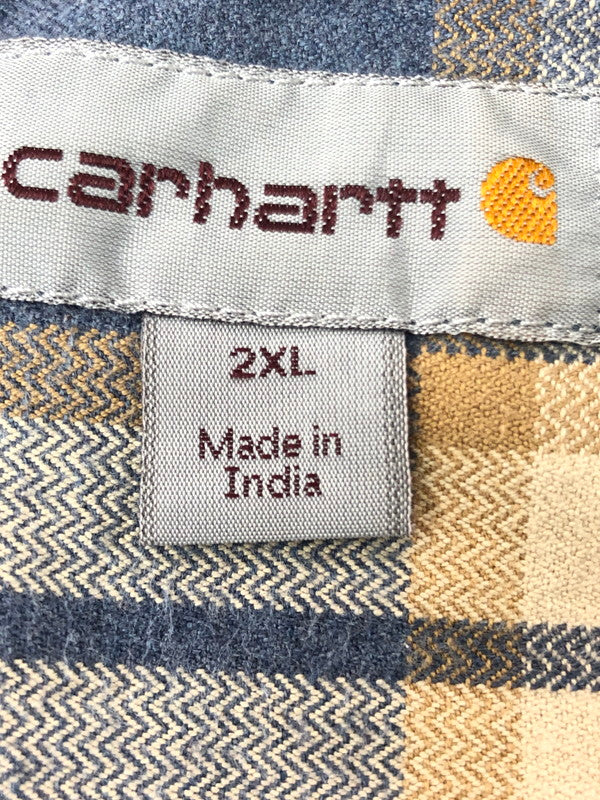 【中古品】【メンズ】 CARHARTT カーハート ORIGINAL FIT HUBBARD L/S PLAID SHIRT 101294 418 チェックシャツ 長袖シャツ 146-261001-na-11-tagh サイズ：2XL カラー：マルチカラー 万代Net店