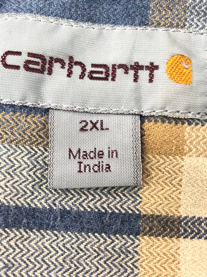 【中古品】【メンズ】 CARHARTT カーハート ORIGINAL FIT HUBBARD L/S PLAID SHIRT 101294 418 チェックシャツ 長袖シャツ 146-261001-na-11-tagh サイズ：2XL カラー：マルチカラー 万代Net店