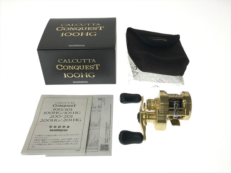 【中古美品】 SHIMANO シマノ 21 CALCUTTA CONQUEST 21 カルカッタコンクエスト 100HG ベイトリール 右ハンドル 釣り 釣り具等 134-261014-rt-10-tagh 万代Net店