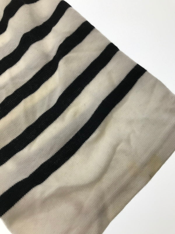 【現状渡し品】【メンズ】 OUTIL ウティ L/S BORDER T-SHIRT フランス製 ロングスリーブ ボーダー ロング スリーブ Tシャツ トップス 140-261002-rt-36-tagh サイズ：3 カラー：ホワイト/ブラック 万代Net店