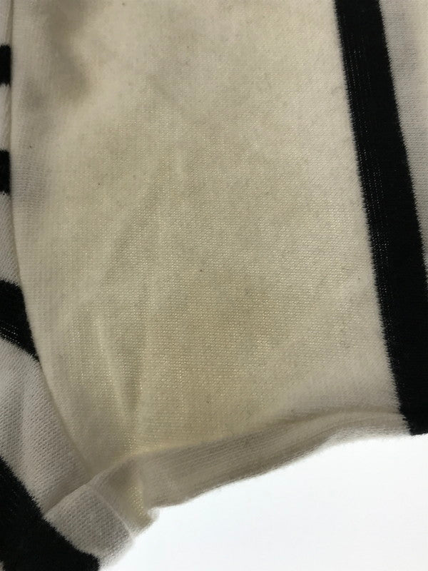 【現状渡し品】【メンズ】 OUTIL ウティ L/S BORDER T-SHIRT フランス製 ロングスリーブ ボーダー ロング スリーブ Tシャツ トップス 140-261002-rt-36-tagh サイズ：3 カラー：ホワイト/ブラック 万代Net店
