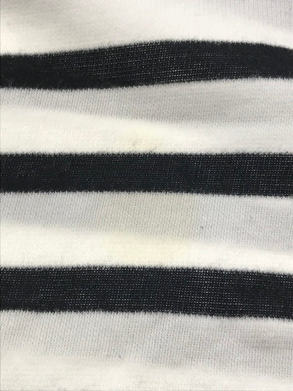 【現状渡し品】【メンズ】 OUTIL ウティ L/S BORDER T-SHIRT フランス製 ロングスリーブ ボーダー ロング スリーブ Tシャツ トップス 140-261002-rt-36-tagh サイズ：3 カラー：ホワイト/ブラック 万代Net店