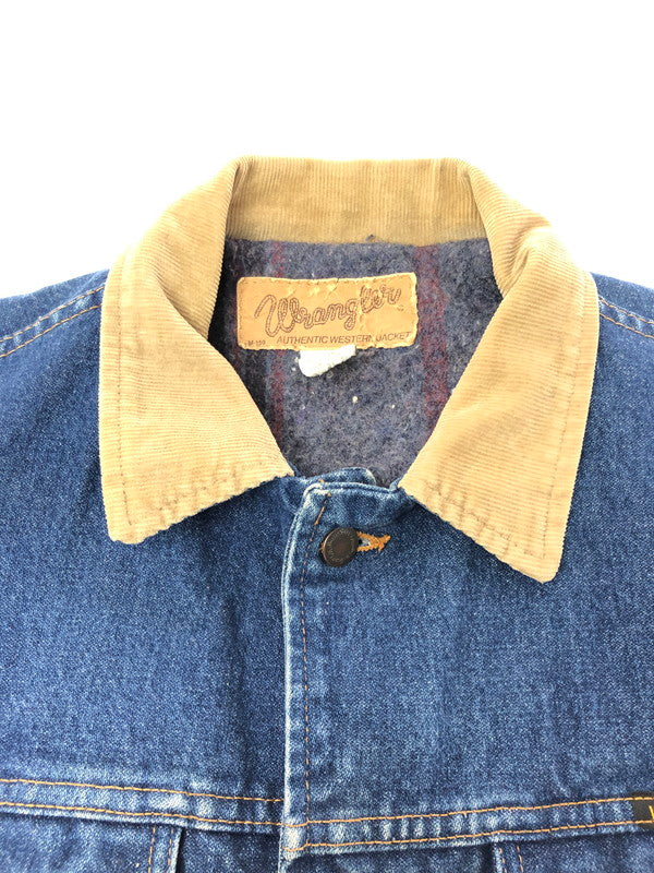 【現状渡し品】【メンズ】 WRANGLER ラングラー USA製 90'S BLANKET LINER DENIM JACKET 90年代 ブランケットライナー デニムジャケット ライトアウター 146-261001-na-21-tagh サイズ：サイズ表記なし 下記参照 カラー：インディゴ 万代Net店