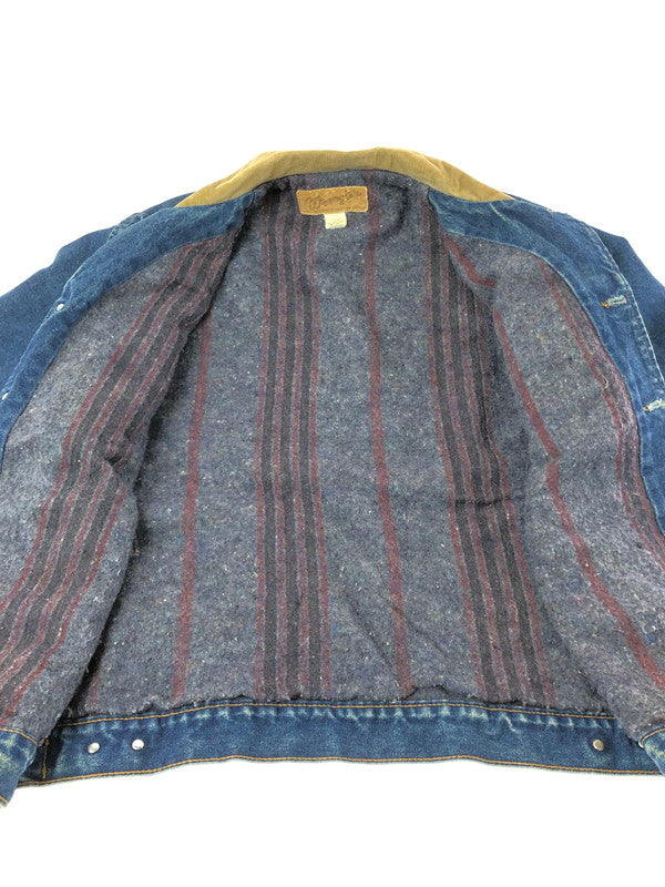 【現状渡し品】【メンズ】 WRANGLER ラングラー USA製 90'S BLANKET LINER DENIM JACKET 90年代 ブランケットライナー デニムジャケット ライトアウター 146-261001-na-21-tagh サイズ：サイズ表記なし 下記参照 カラー：インディゴ 万代Net店