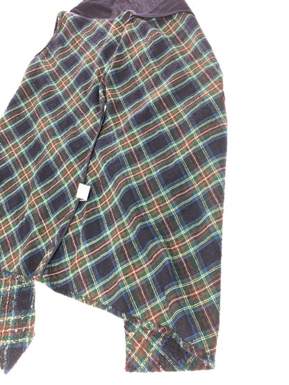 【中古品】【メンズ】 Y'S ワイズ PILING WOOL CHECK ASYMMETRY VEST YM-D31-120 ピリングウール チェック アシンメトリー ロングベスト 140-261001-na-14-tagh サイズ：2 カラー：マルチカラー 万代Net店