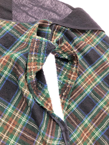 【中古品】【メンズ】 Y'S ワイズ PILING WOOL CHECK ASYMMETRY VEST YM-D31-120 ピリングウール チェック アシンメトリー ロングベスト 140-261001-na-14-tagh サイズ：2 カラー：マルチカラー 万代Net店