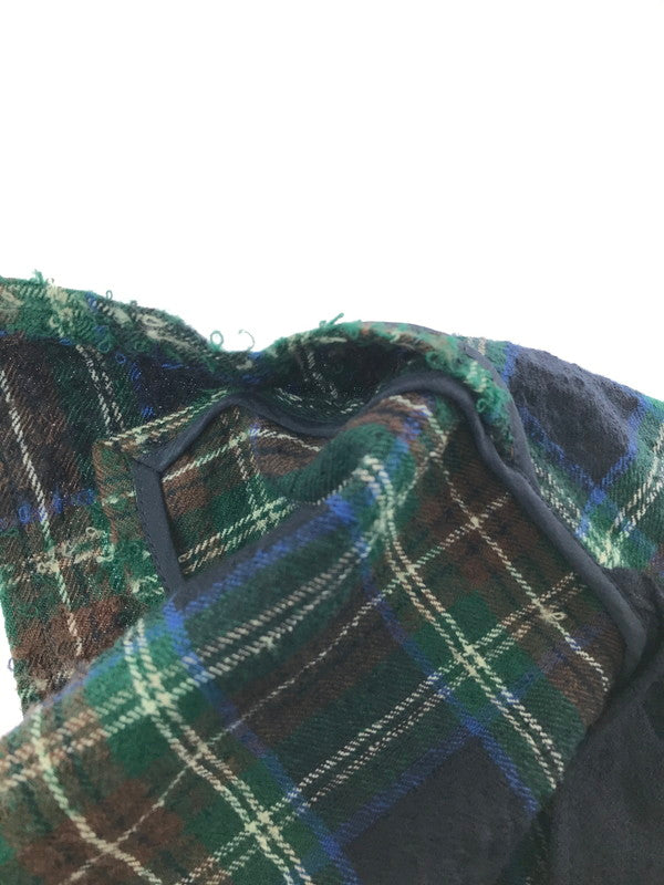 【中古品】【メンズ】 Y'S ワイズ PILING WOOL CHECK ASYMMETRY VEST YM-D31-120 ピリングウール チェック アシンメトリー ロングベスト 140-261001-na-14-tagh サイズ：2 カラー：マルチカラー 万代Net店