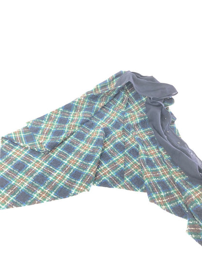 【中古品】【メンズ】 Y'S ワイズ PILING WOOL CHECK ASYMMETRY VEST YM-D31-120 ピリングウール チェック アシンメトリー ロングベスト 140-261001-na-14-tagh サイズ：2 カラー：マルチカラー 万代Net店