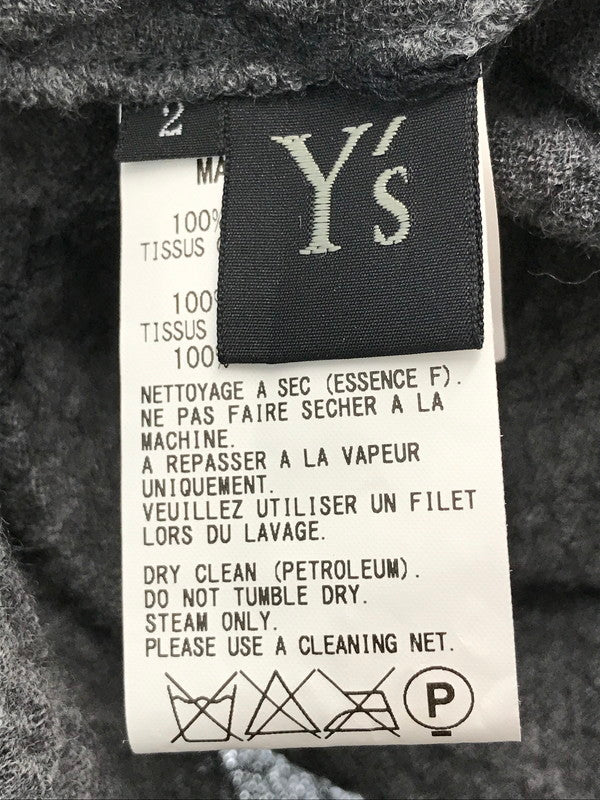 【中古品】【メンズ】 Y'S ワイズ WOOL LAYERED CUT AND SEW GRAY YQ-T32-865 ウール レイヤード カットソー 140-261002-rt-38-tagh サイズ：3 カラー：グレー 万代Net店