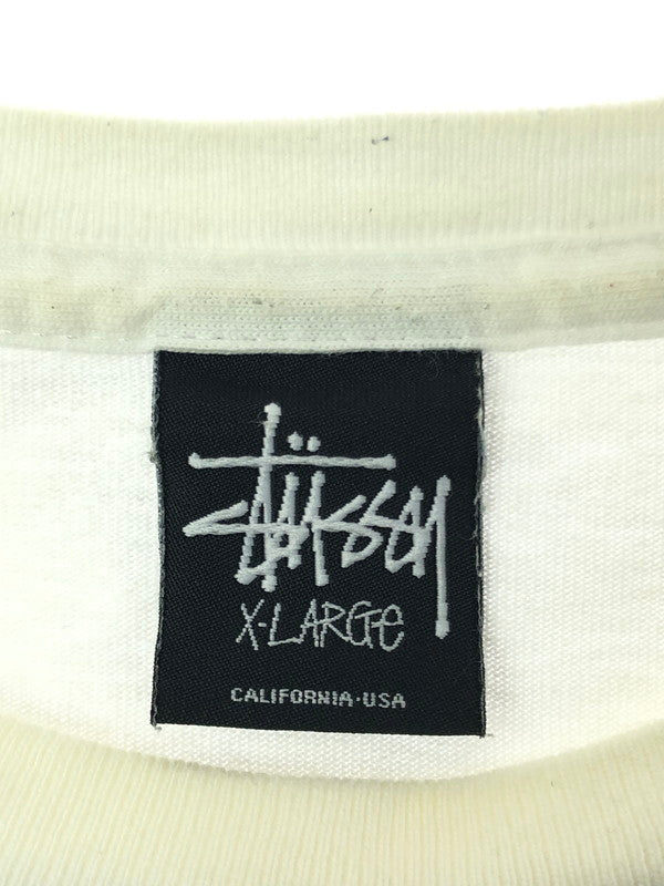 【中古品】【メンズ】 STUSSY ステューシー S/S T-SHIRT WHITE ショートスリーブ Tシャツ 半袖Tシャツ トップス 142-261002-rt-31-tagh サイズ：XL カラー：ホワイト 万代Net店