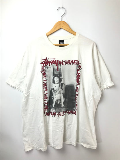 【現状渡し品】【メンズ】 STUSSY ステューシー S/S T-SHIRT WHITE クイーンズスクエア横浜チャプト 10周年記念 ショートスリーブ Tシャツ トップス 142-261002-rt-32-tagh サイズ：XL カラー：ホワイト 万代Net店