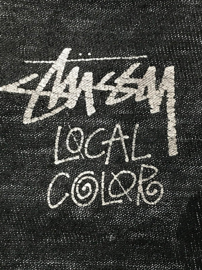 【現状渡し品】【メンズ】 STUSSY ステューシー 30ANNIVERSARY WORLD TOUR S/S T-SHIRT 30周年アニバーサリー ワールド ツアー ショートスリーブ Tシャツ トップス 142-261002-rt-34-tagh サイズ：XL カラー：ブラック 万代Net店