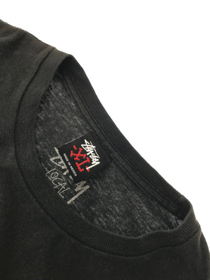 【現状渡し品】【メンズ】 STUSSY ステューシー 30ANNIVERSARY WORLD TOUR S/S T-SHIRT 30周年アニバーサリー ワールド ツアー ショートスリーブ Tシャツ トップス 142-261002-rt-34-tagh サイズ：XL カラー：ブラック 万代Net店