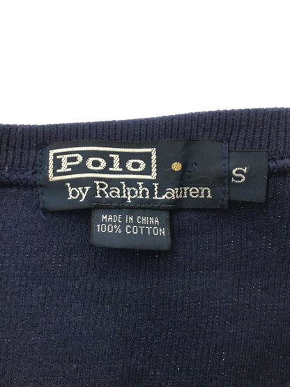 【中古品】【メンズ】 POLO RALPH LAUREN ポロ・ラルフローレン 90's VNECK COTTON SWEAT 90年代 Vネック コットン スウェット トレーナー トップス 146-261002-rt-39-tagh サイズ：S カラー：ネイビー 万代Net店