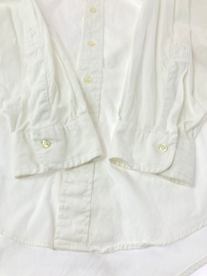 【中古品】【メンズ】 BROOKS BROTHERS ブルックスブラザーズ USA製 80S-90S L/S SHIRT 80-90年代 長袖シャツ 146-261001-na-12-tagh サイズ：16 1/2-4 カラー：ホワイト 万代Net店