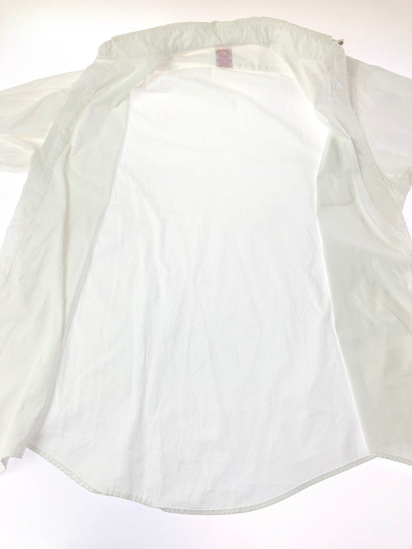 【中古品】【メンズ】 BROOKS BROTHERS ブルックスブラザーズ USA製 80S-90S L/S SHIRT 80-90年代 長袖シャツ 146-261001-na-12-tagh サイズ：16 1/2-4 カラー：ホワイト 万代Net店