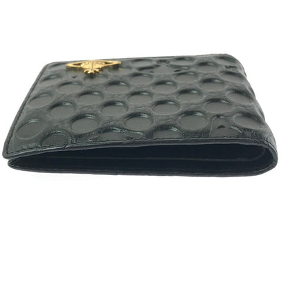 【中古品】【レディース】 VIVIENNE WESTWOOD ヴィヴィアンウエストウッド EMBOSS SHORT WALLET エンボス ショート ウォレット 二つ折り財布 200-261013-na-25-tagh カラー：ブラック 万代Net店