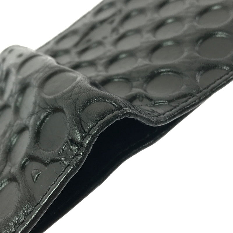 【中古品】【レディース】 VIVIENNE WESTWOOD ヴィヴィアンウエストウッド EMBOSS SHORT WALLET エンボス ショート ウォレット 二つ折り財布 200-261013-na-25-tagh カラー：ブラック 万代Net店