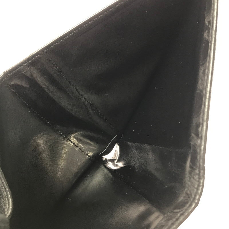 【中古品】【レディース】 VIVIENNE WESTWOOD ヴィヴィアンウエストウッド EMBOSS SHORT WALLET エンボス ショート ウォレット 二つ折り財布 200-261013-na-25-tagh カラー：ブラック 万代Net店