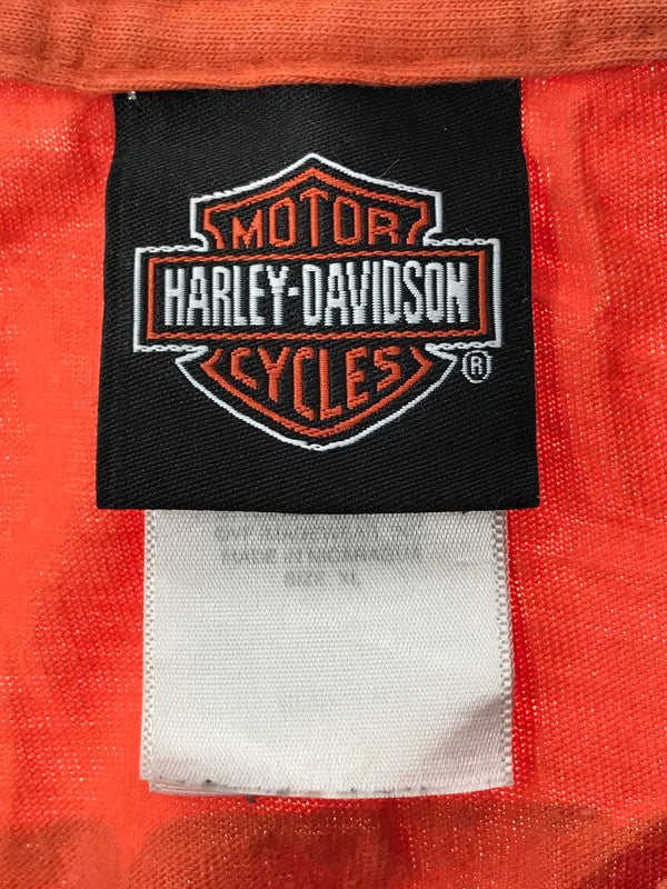【現状渡し品】【メンズ】 HARLEY-DAVIDSON ハレー ダビッドソン APACHE JUNCTION ARIZONA L/S T-SHIRT アパッチ ジャンクション アリゾナ ロングスリーブ Tシャツ 146-261002-rt-37-tagh サイズ：XL カラー：オレンジ 万代Net店