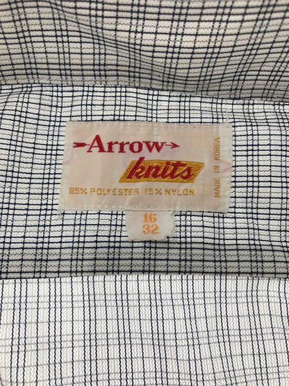 【中古品】【メンズ】 ARROW KNITS アローニット 70S-80S L/S CHECK SHIRT 70年代-80年代 韓国製 チェックシャツ 長袖シャツ 146-261005-na-01-tagh サイズ：16/32 カラー：マルチカラー 万代Net店