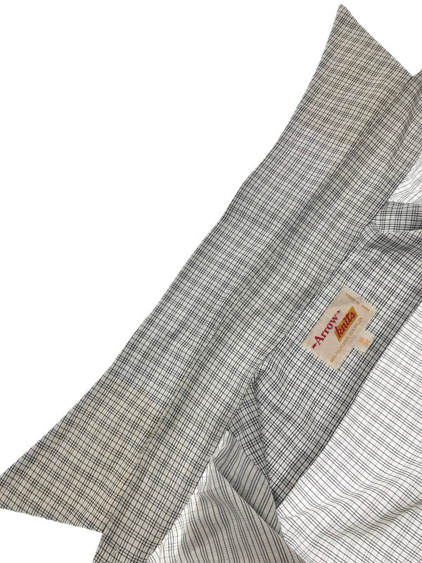 【中古品】【メンズ】 ARROW KNITS アローニット 70S-80S L/S CHECK SHIRT 70年代-80年代 韓国製 チェックシャツ 長袖シャツ 146-261005-na-01-tagh サイズ：16/32 カラー：マルチカラー 万代Net店
