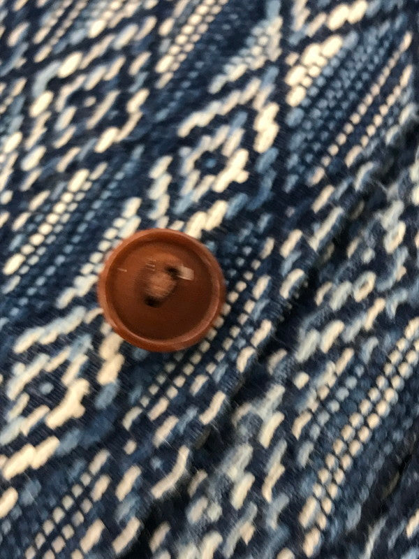 【中古品】【メンズ】 STUDIO D'ARTISAN ステュディオ・ダ・ルチザン 5606 L/S SHIRT カセ染め刺し子 長袖シャツ 145-261005-na-03-tagh サイズ：40 カラー：ブルー 万代Net店