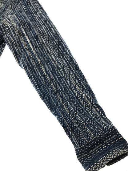 【中古品】【メンズ】 STUDIO D'ARTISAN ステュディオ・ダ・ルチザン 5606 L/S SHIRT カセ染め刺し子 長袖シャツ 145-261005-na-03-tagh サイズ：40 カラー：ブルー 万代Net店
