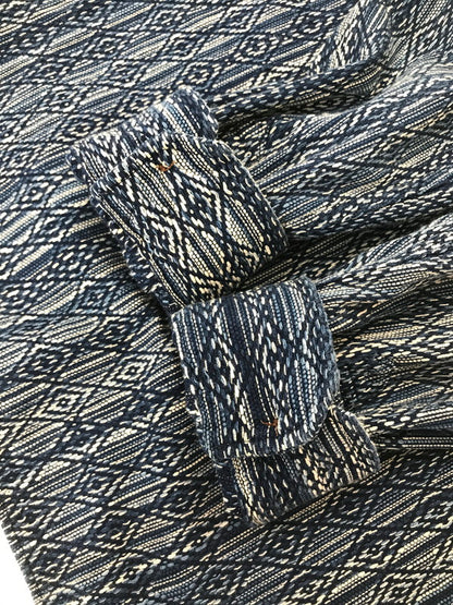 【中古品】【メンズ】 STUDIO D'ARTISAN ステュディオ・ダ・ルチザン 5606 L/S SHIRT カセ染め刺し子 長袖シャツ 145-261005-na-03-tagh サイズ：40 カラー：ブルー 万代Net店