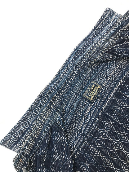 【中古品】【メンズ】 STUDIO D'ARTISAN ステュディオ・ダ・ルチザン 5606 L/S SHIRT カセ染め刺し子 長袖シャツ 145-261005-na-03-tagh サイズ：40 カラー：ブルー 万代Net店