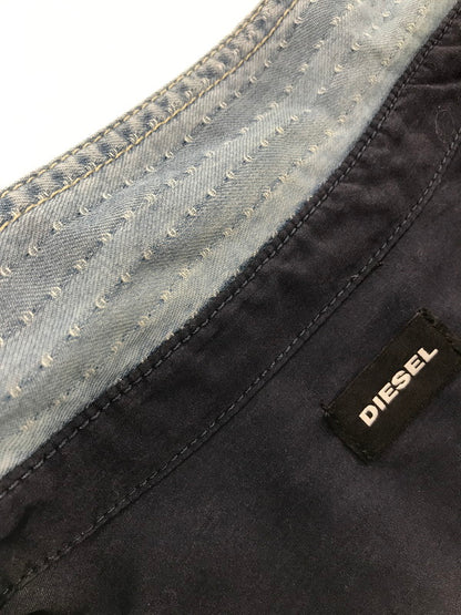 【中古品】【メンズ】 DIESEL ディーゼル L/S JACQUARD DENIM SHIRT TR000072 ジャガード デニムシャツ 長袖シャツ 141-261005-na-02-tagh サイズ：M カラー：インディゴ 万代Net店