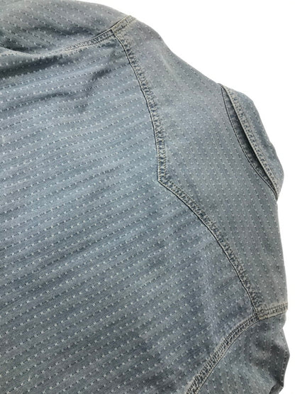 【中古品】【メンズ】 DIESEL ディーゼル L/S JACQUARD DENIM SHIRT TR000072 ジャガード デニムシャツ 長袖シャツ 141-261005-na-02-tagh サイズ：M カラー：インディゴ 万代Net店