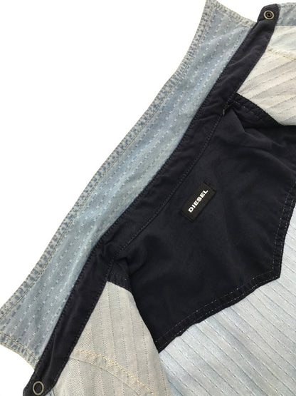 【中古品】【メンズ】 DIESEL ディーゼル L/S JACQUARD DENIM SHIRT TR000072 ジャガード デニムシャツ 長袖シャツ 141-261005-na-02-tagh サイズ：M カラー：インディゴ 万代Net店