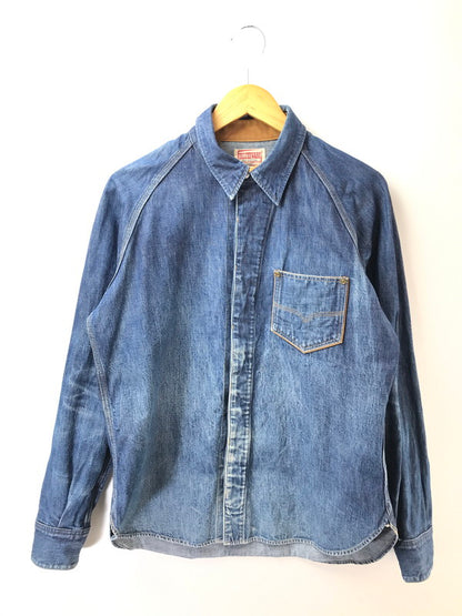 【中古品】【メンズ】 DELUXEWARE デラックスウエア L/S DENIM SHIRT デニムシャツ 長袖シャツ 145-261005-na-04-tagh サイズ：サイズ表記なし 下記参照 カラー：インディゴ 万代Net店