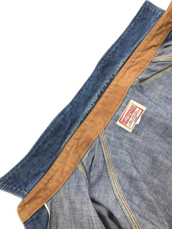 【中古品】【メンズ】 DELUXEWARE デラックスウエア L/S DENIM SHIRT デニムシャツ 長袖シャツ 145-261005-na-04-tagh サイズ：サイズ表記なし 下記参照 カラー：インディゴ 万代Net店
