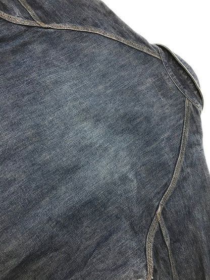 【中古品】【メンズ】 DELUXEWARE デラックスウエア L/S DENIM SHIRT デニムシャツ 長袖シャツ 145-261005-na-04-tagh サイズ：サイズ表記なし 下記参照 カラー：インディゴ 万代Net店