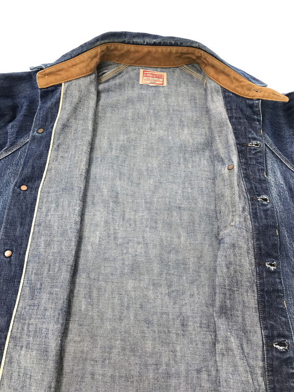 【中古品】【メンズ】 DELUXEWARE デラックスウエア L/S DENIM SHIRT デニムシャツ 長袖シャツ 145-261005-na-04-tagh サイズ：サイズ表記なし 下記参照 カラー：インディゴ 万代Net店