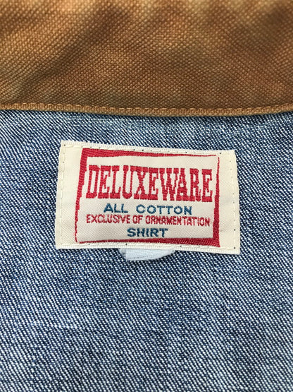 【中古品】【メンズ】 DELUXEWARE デラックスウエア L/S DENIM SHIRT デニムシャツ 長袖シャツ 145-261005-na-04-tagh サイズ：サイズ表記なし 下記参照 カラー：インディゴ 万代Net店