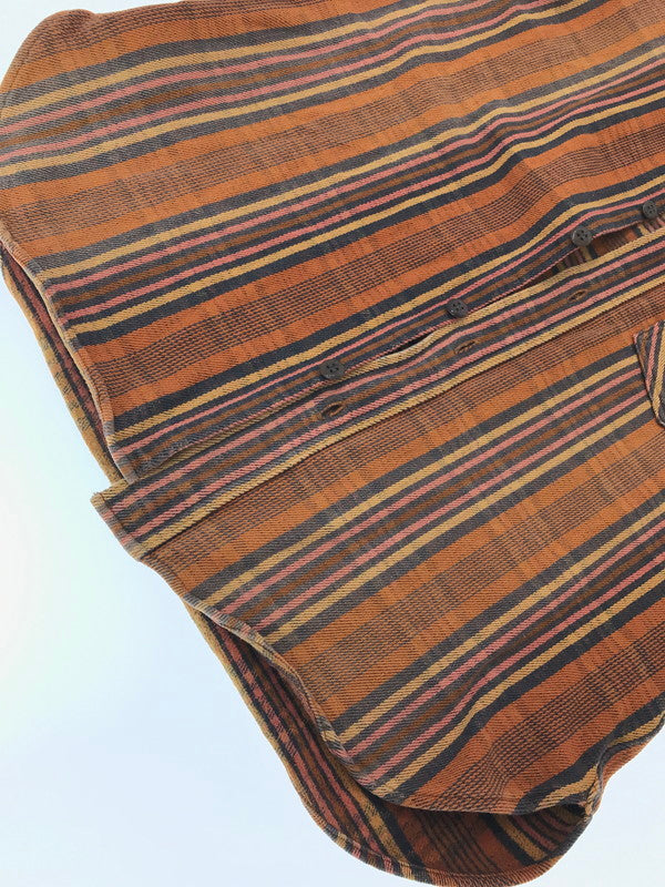 【現状渡し品】【メンズ】 DELUXEWARE デラックスウエア OLD MADE L/S FLANNEL SHIRT フランネルシャツ 長袖シャツ 145-261005-na-06-tagh サイズ：サイズ表記なし 下記参照 カラー：オレンジ系 万代Net店