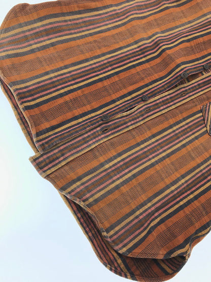 【現状渡し品】【メンズ】 DELUXEWARE デラックスウエア OLD MADE L/S FLANNEL SHIRT フランネルシャツ 長袖シャツ 145-261005-na-06-tagh サイズ：サイズ表記なし 下記参照 カラー：オレンジ系 万代Net店